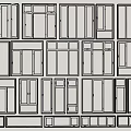 Modern Casement Windows With Various Aluminum Frame Designs And Glass Panels