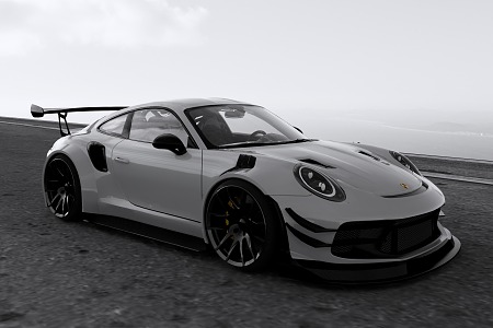 sports car Porsche GT3 3d model