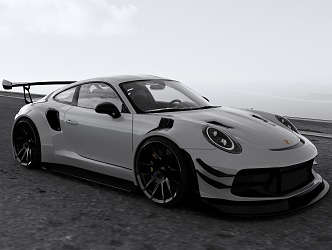 sports car Porsche GT3 3d model