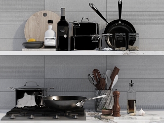 Modern Kitchenware 3d model