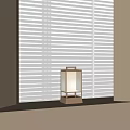 Japanese-style table lamp 3d model