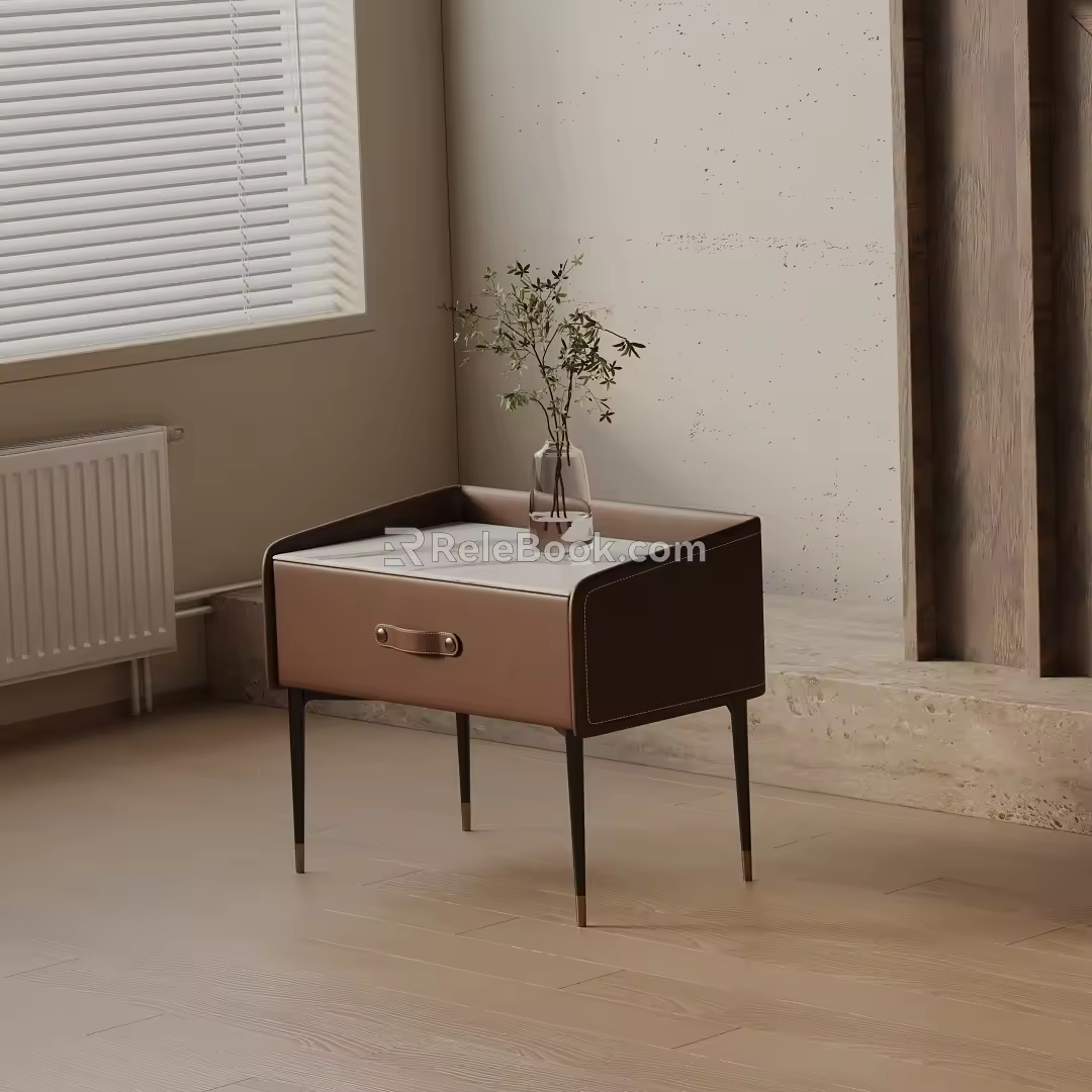 Modern bedside table 3d model