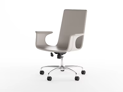 Modern Ergonomic Office Chair With Adjustable Height Swivel Base Armrests And Wheels 3d model