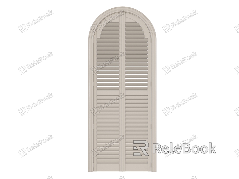 modern shutter circular arc door model