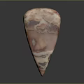 Natural Stone Sculpture In Conical Shape With Pink Brown Color And Texture