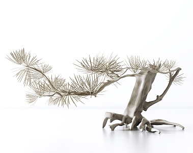 Modern Pine Ornaments 3d model