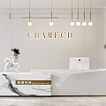 Modern Front Desk Company Front Desk Bar Front Desk Hotel Front Desk Office Front Desk Simple Front Desk 3d model