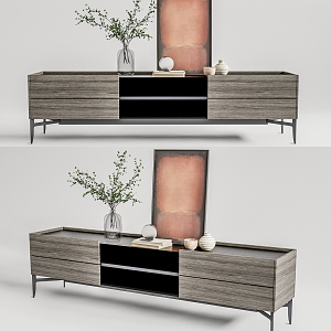 Modern TV Cabinet Side Cabinet 3d model