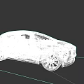 White Modern Car With Sleek Body Design And Large Alloy Wheels Exterior View