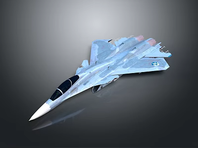 Detailed Modern Military Fighter Jet Model Aircraft With 25 Marking On Tail 3d model