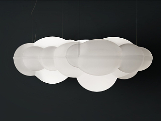 Modern special-shaped chandelier cloud chandelier 3d model