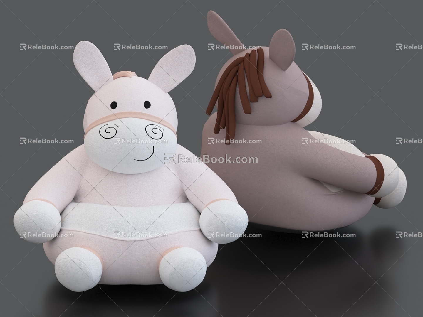 Plush Toy Doll Doll Pillow 3d model