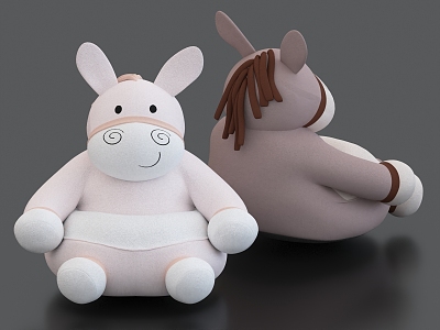 Plush Toy Doll Pillow 3d model