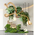 indoor landscape landscape landscape landscape plant moss landscape plant device 3d model