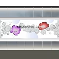 Modern Window Shopping Mall Window Creative Light Box Window Modeling Flower Window 3d model