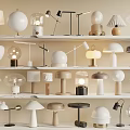 Modern Table Lamp Cream Wind Table Lamp 3d model