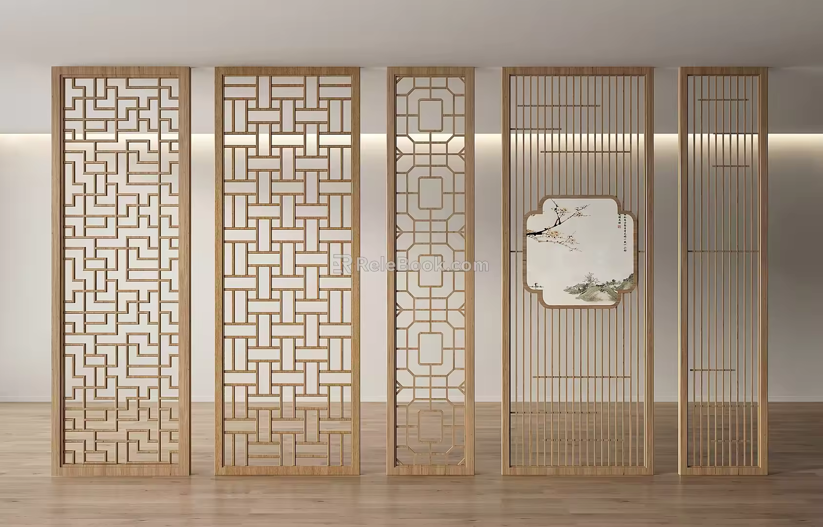 Screen Partition Screen Partition Entrance Screen 3d model