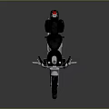 Classic Vintage Motorcycle Featuring Black Dual Seat Chrome Engine Parts And Round Headlight