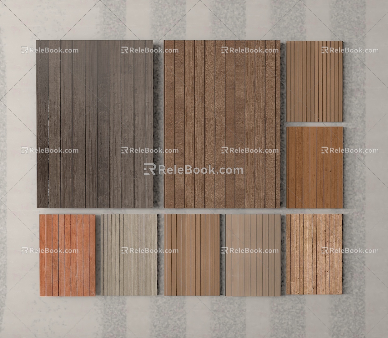 Modern anticorrosive wood outdoor wood flooring wood platform landscape wood flooring wood paving 3d model