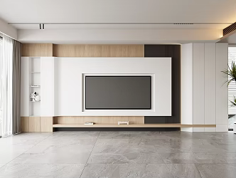 TV background wall 3d model