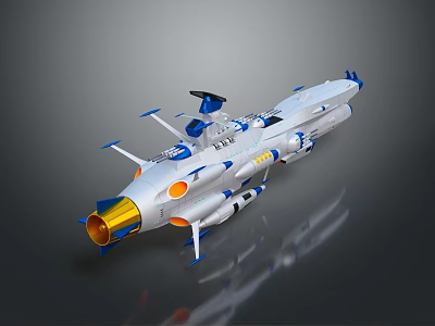 Advanced Modern Fighter Jet With White And Blue Livery Detailed Wings And Jet Engine 3d model