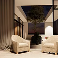 Modern Detached Villa With Mountain View Lakefront Large Glass Windows And Water Reflection