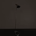 Sleek Modern Floor Lamp With Slim Metal Stand And Black Lampshade For Contemporary Home Interior