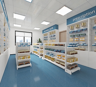 Modern Pharmacy 3d model