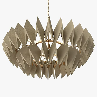 modern chandelier ay lighting chandelier metal brass 3d model