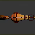 Steampunk Pistol With Vintage Mechanical Design Brass Copper Accents And Intricate Gears