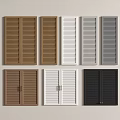 Various Colored Louvered Shutter Doors With Different Designs And Styles