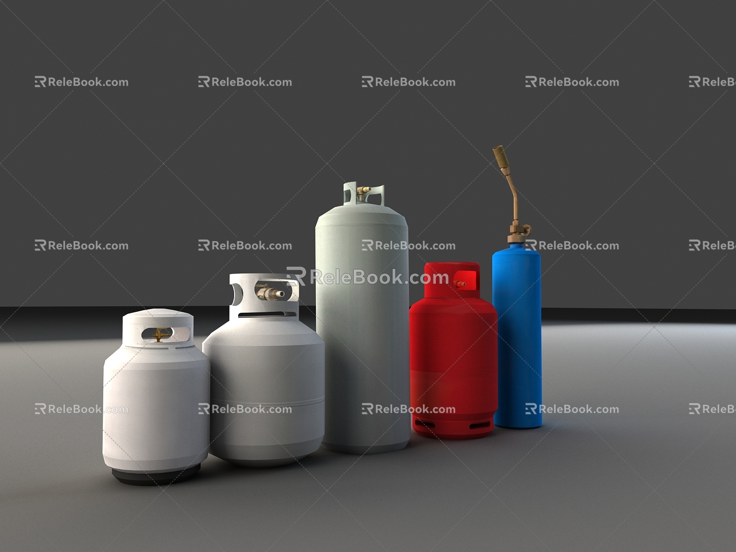 Gas tank industrial equipment 3d model