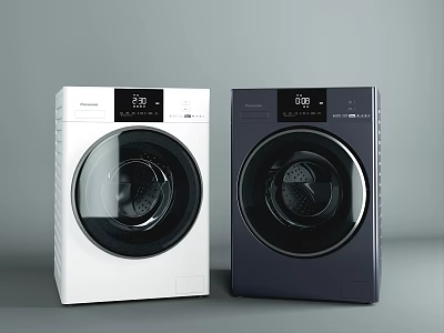 Modern washing machine Panasonic washing machine 3d model