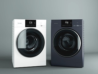 Modern washing machine Panasonic washing machine 3d model