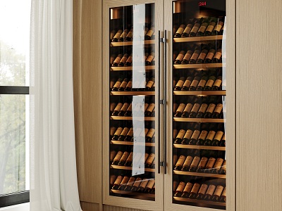 Double Door Wine Cabinet Constant Temperature Wine Cabinet Embedded Refrigerator Custom Wine Cabinet Glass Wine Cabinet model