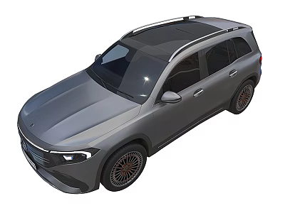 Modern Gray SUV Car Design With Roof Rails Alloy Wheels And Sleek Exterior 3d model