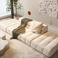 Two-sided Sofa Modern Sofa Minimalist Sofa One-line Sofa Straight-line Sofa 3d model
