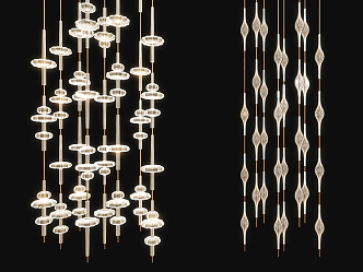 Light Luxury Chandelier Decorative Chandelier 3d model