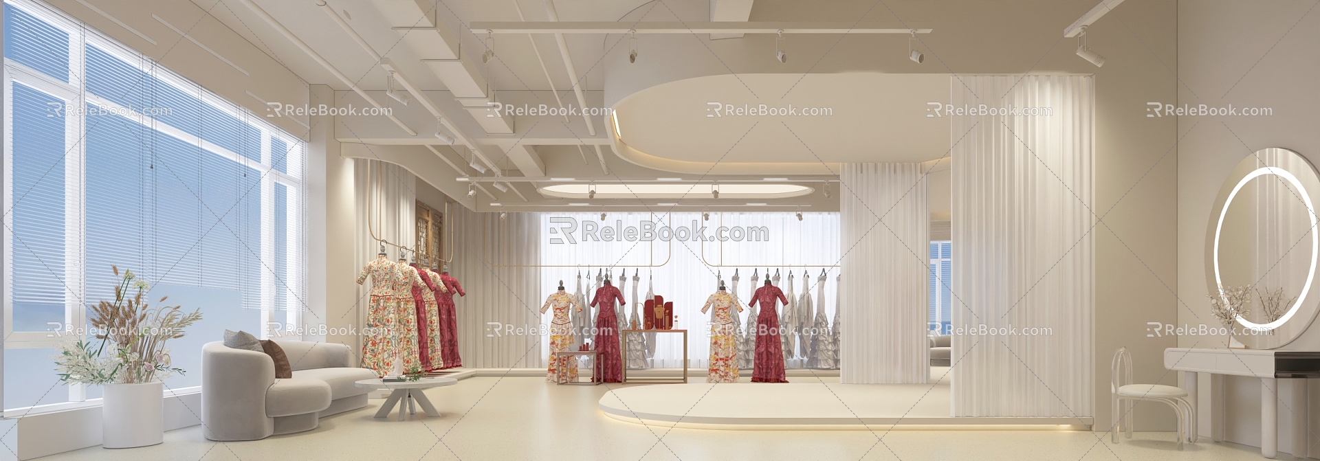 Modern Bridal Shop Bridal Shop Second Floor 3d model