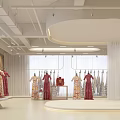 Modern Wedding Dress Shop Interior With Bridal Gowns And Bright Space