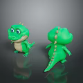 Crocodile Alligator Nile Crocodile carnivore reptile cold-blooded animal reptile 3d model
