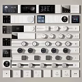 Modern switch socket switch 3d model