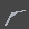 Modern Gray Stealth Unmanned Aerial Vehicle With Long Wing And Flat Body Design