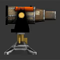 laser tower turret turntable sci-fi tower defense game tower defense sci-fi turret game turret game turret 3d model