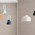 Nordic chandelier Macaron chandelier 3d model