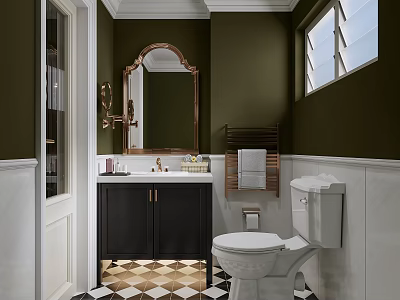 Hotel Toilet Country Homestay Toilet 3d model