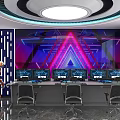 Monitoring room 3d model