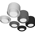 Sleek Modern Downlights And Spotlights With Black Silver White Color Options