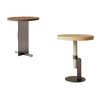 Modern Retro Side Table Corner Table Coffee Table Liftable Side Round Table Sofa Side Table Card Seat Side Metal Side Table 3d model