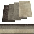 Square Rugs In Brown Gray Beige Tones With Soft Texture And Modern Style